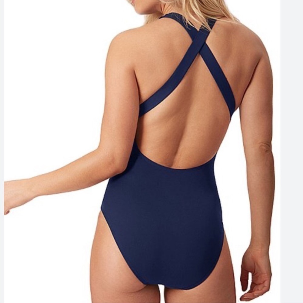 Andie NWT The Tulum Navy Blue One Piece Size Small